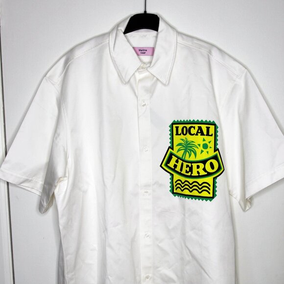 BNWT SS25 MARTINE ROSE LOCAL HERO SHIRT M - Picture 2 of 14